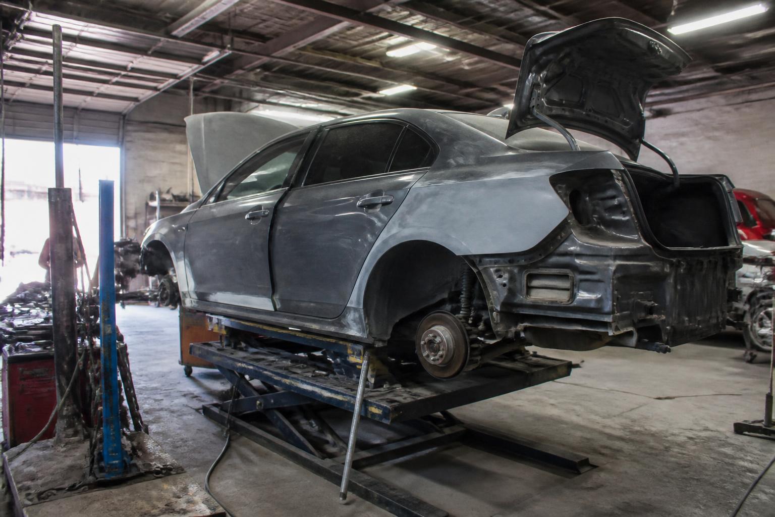 Collision repair bay in the ACE Tucson body shop network